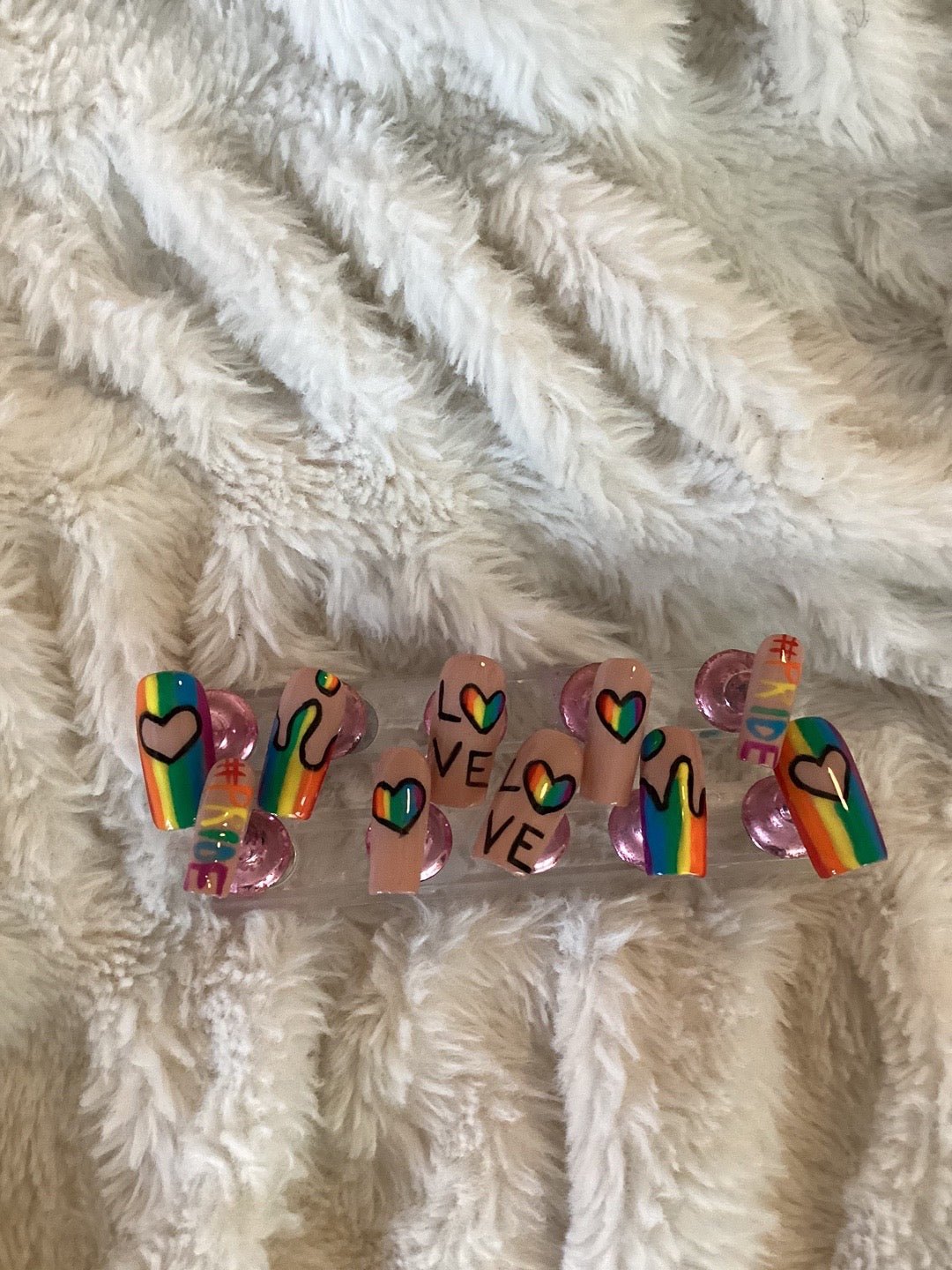 Pride Love Press Ons - Kay’s Custom Nails