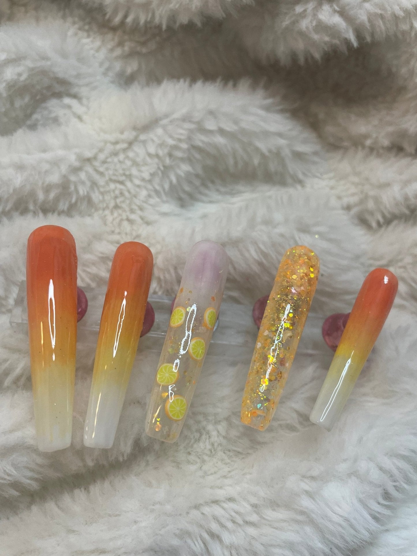 Summer Citrus - Kay’s Custom Nails